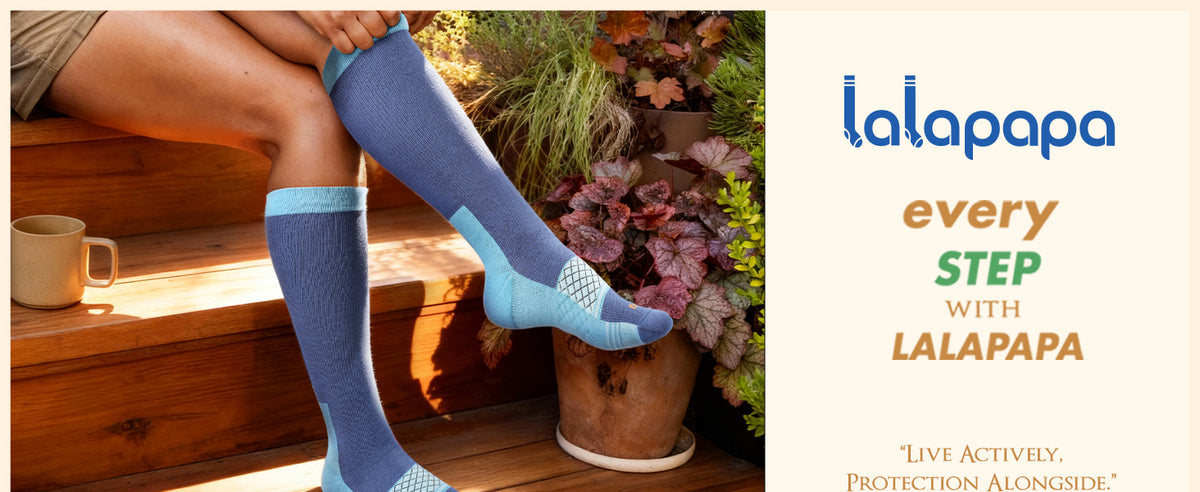 Cotton Arch-Support Compression Socks, 20–30 mmHg – 2 Pairs