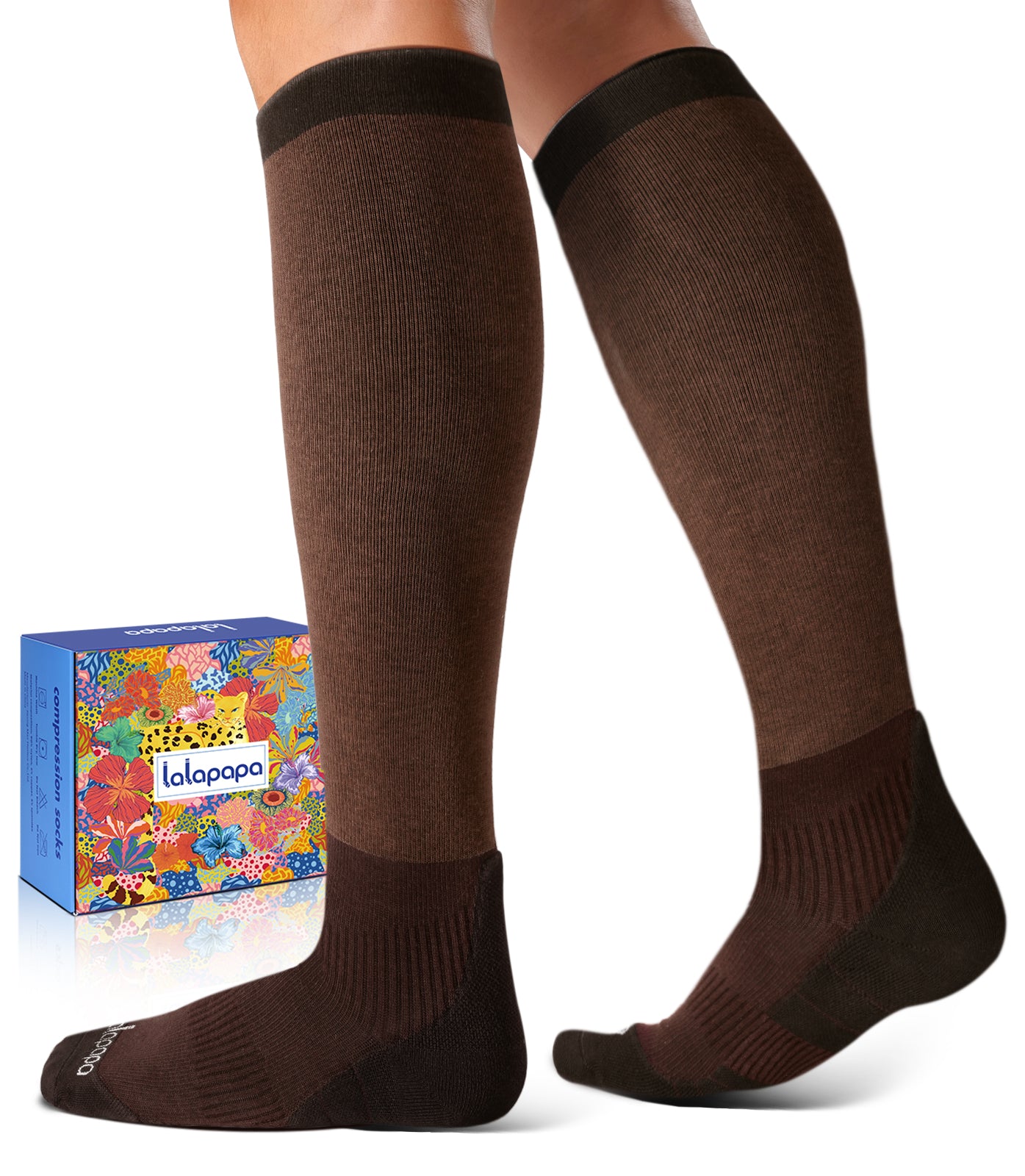 Comfortable Cotton Compression Socks – 20-30mmHg Breathable Arch Support for Men & Women, Ideal for Flying & Nurses