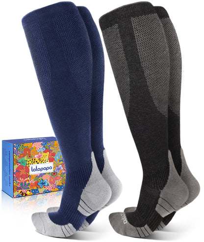 Comfortable Cotton Compression Socks – 20-30mmHg Breathable Arch Support for Men & Women, Ideal for Flying & Nurses