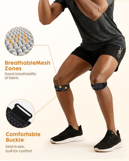 Adjustable V-Shaped Knee Brace – 2-Pack Patella Support for Men & Women, Relieves Arthritis & Meniscus Pain