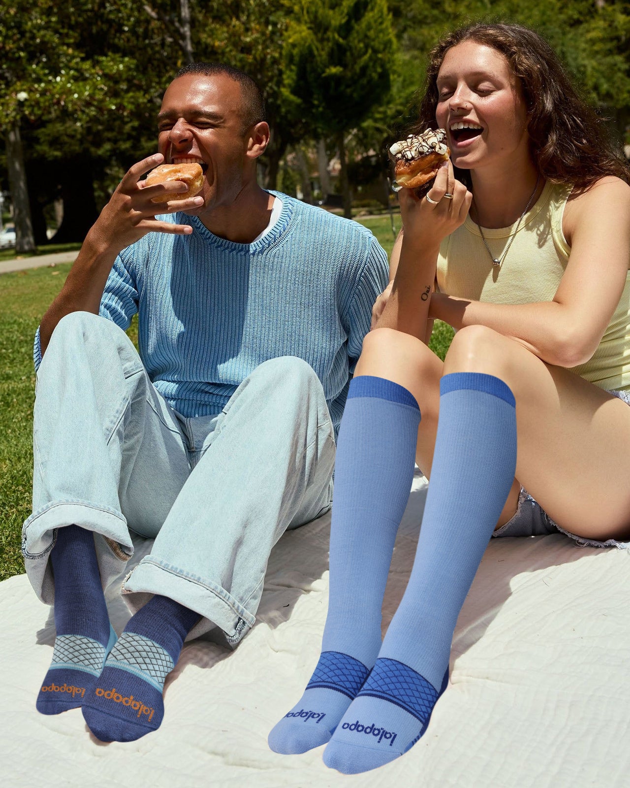 Cotton Compression Socks – 2 Pairs, 20-30mmHg Circulation & Arch