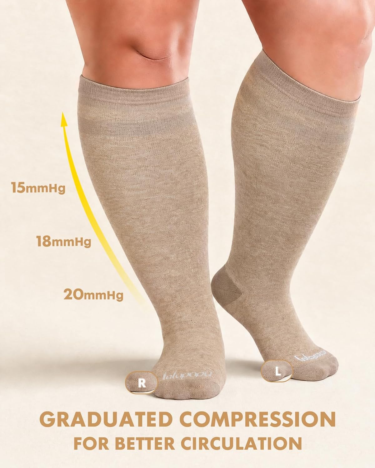 Lalapapa Beige Oatmeal — Graduated support