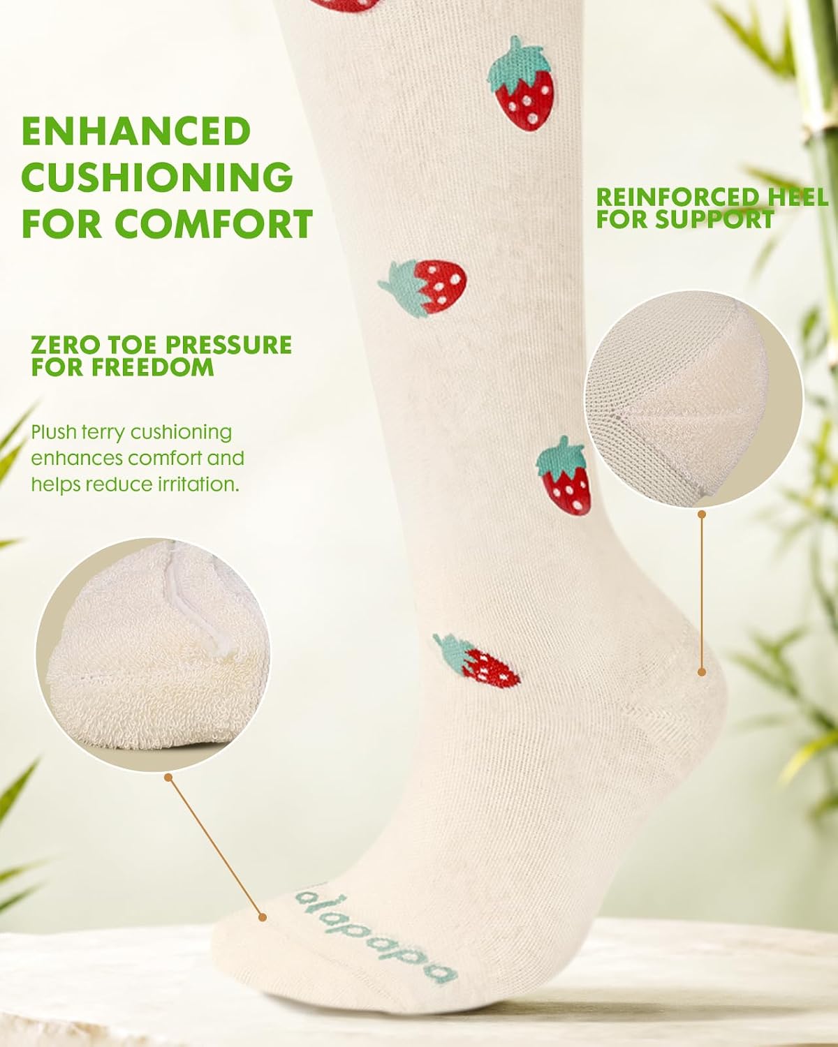 Lalapapa Strawberry — Cushioning detail